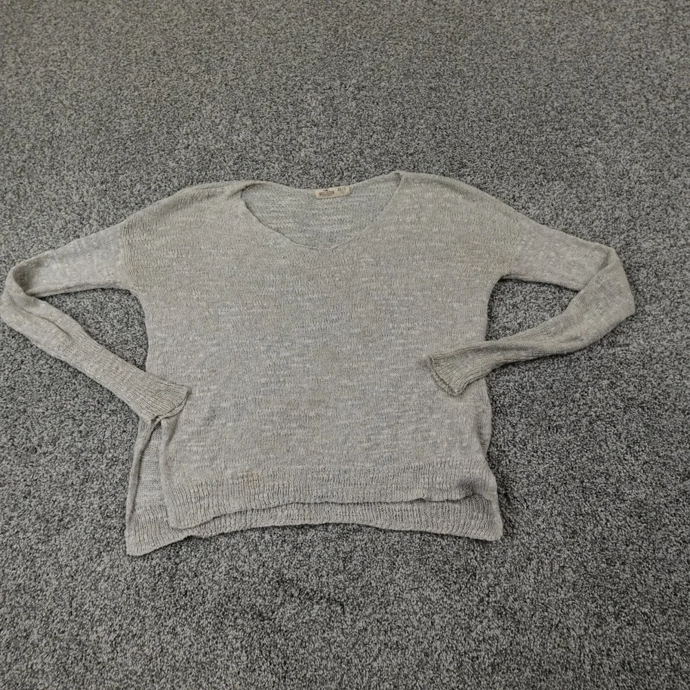 Hollister Sweater Womens S Beige Heather‎ Knit Pullover Sweatshirt Casual Preppy
